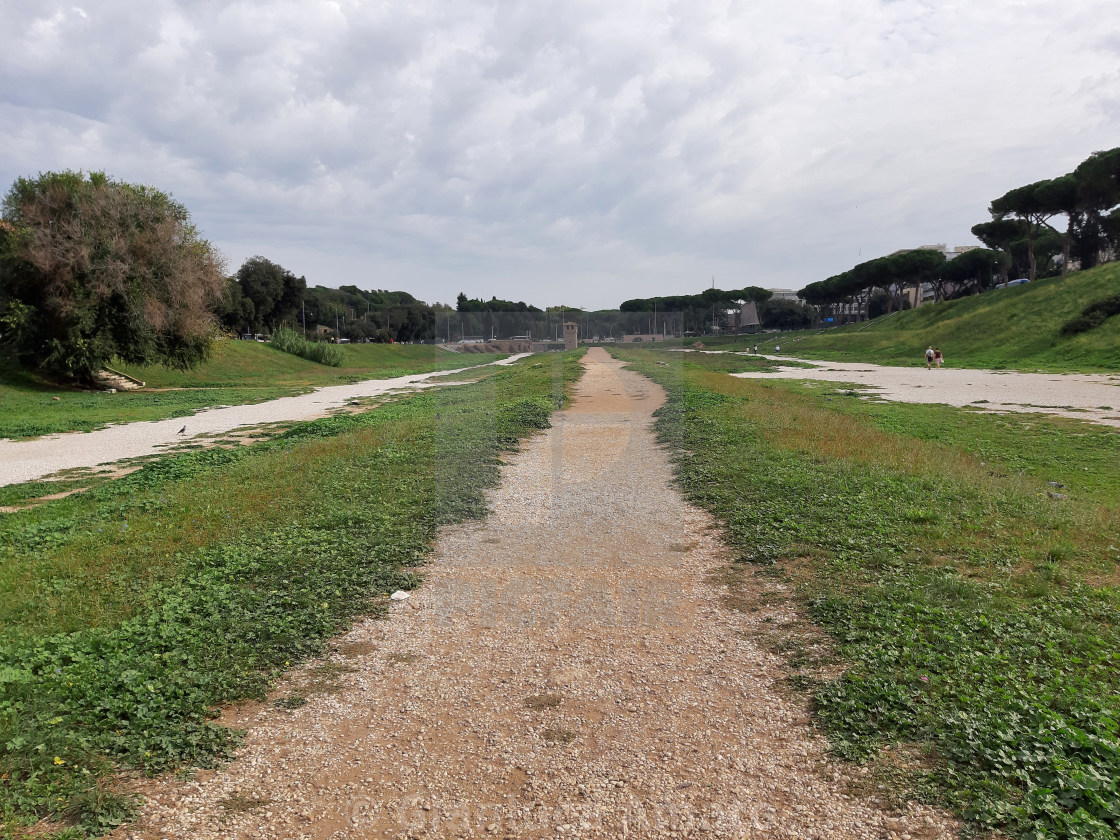 "Roma - Sentiero centrale del Circo Massimo" stock image