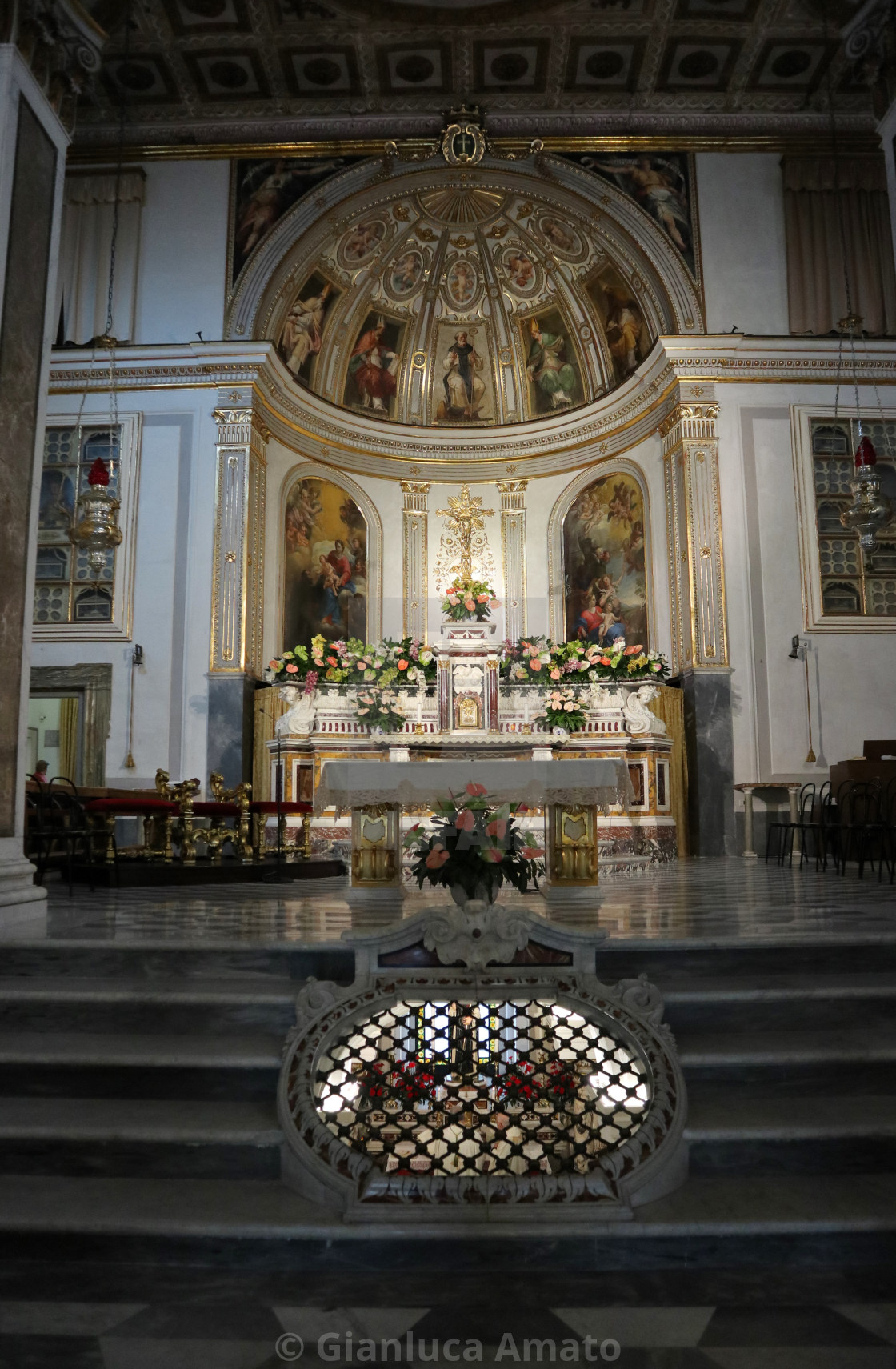 "Sorrento - Abside della Basilica di Sant'Antonino" stock image