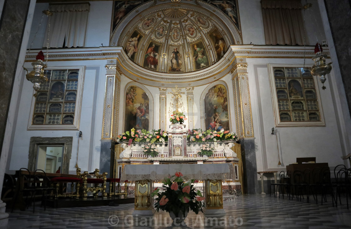 "Sorrento - Altare della Basilica di Sant'Antonino" stock image