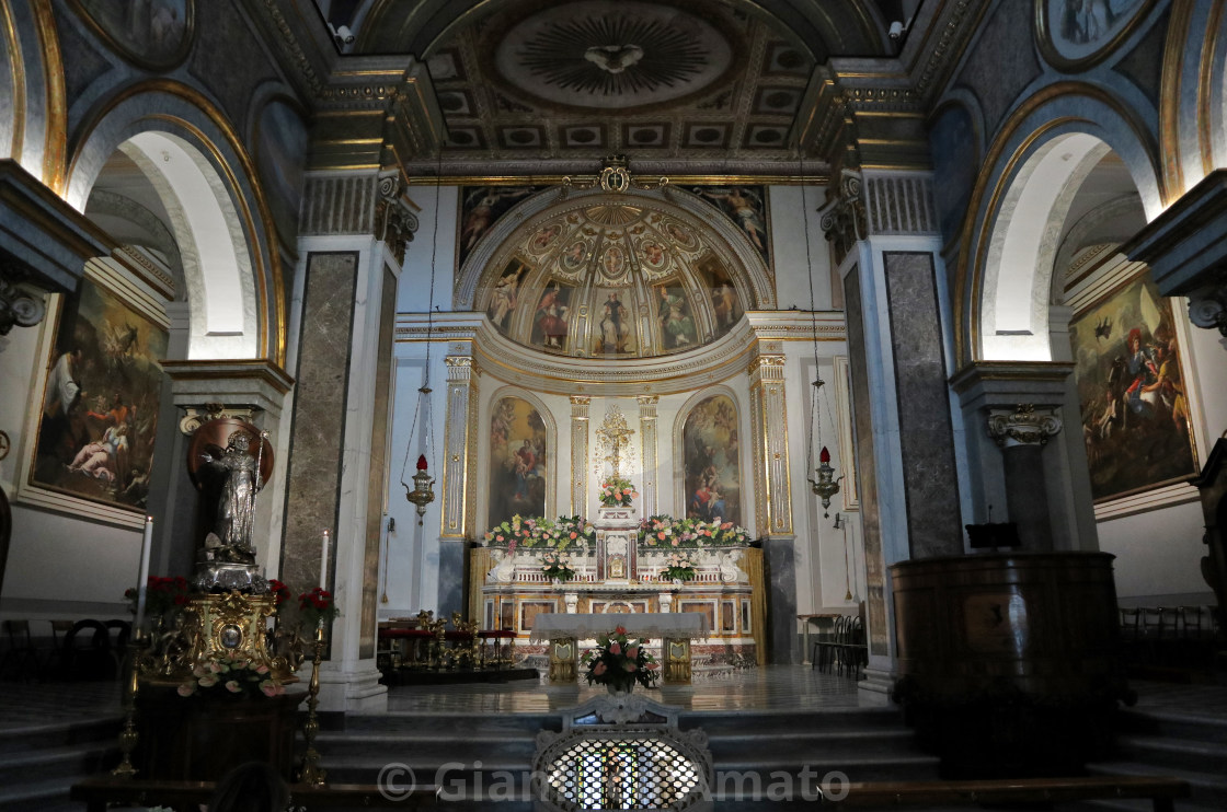 "Sorrento - Altare della chiesa di Sant'Antonino" stock image