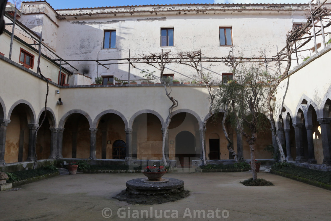 "Sorrento - Chiostro di S. Francesco" stock image