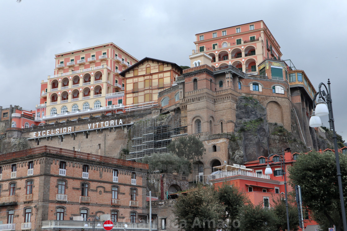 "Sorrento - Hotel Excelsior a Marina Piccola" stock image