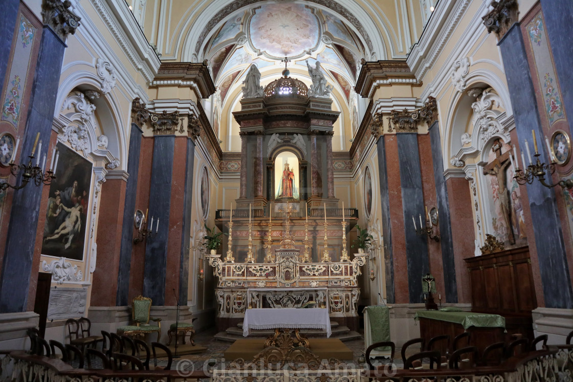 "Sorrento - Interno della chiesa dell'Annunziata" stock image