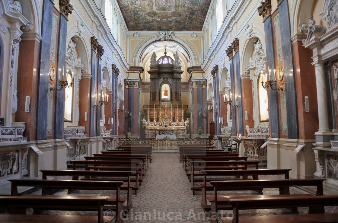 "Sorrento - Interno della chiesa della Santissima Annunziata" stock image