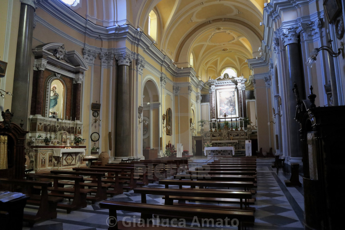 "Sorrento - Interno della chiesa di San Francesco" stock image