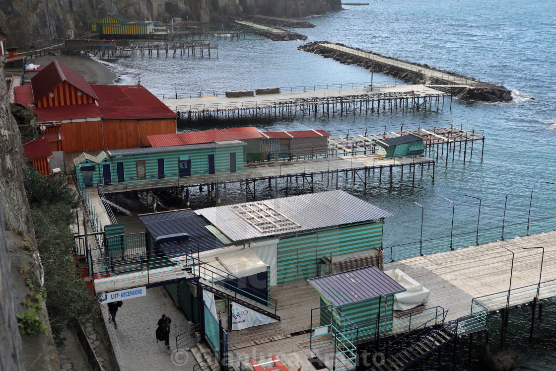 "Sorrento - Lidi di inverno a Marina Piccola" stock image