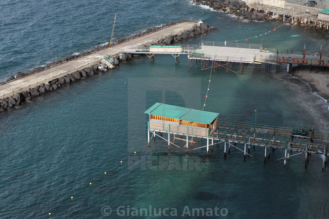 "Sorrento - Lido d'inverno di Marina Piccola" stock image