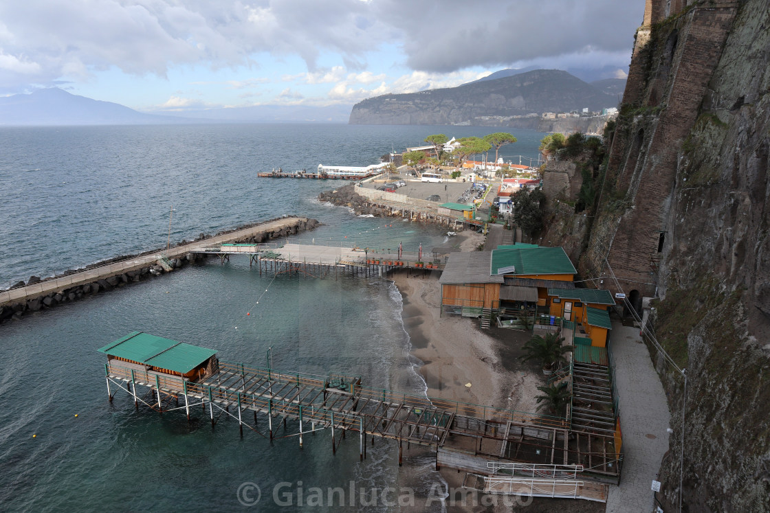 "Sorrento - Panorama di Marina Piccola" stock image