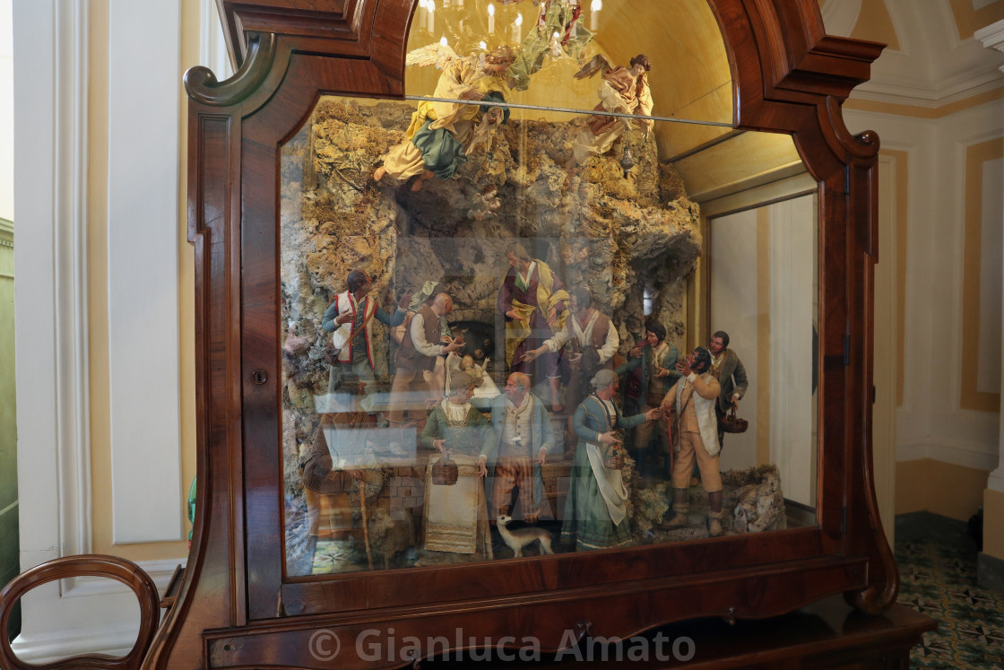 "Sorrento - Presepe nella chiesa dell'Annunziata" stock image