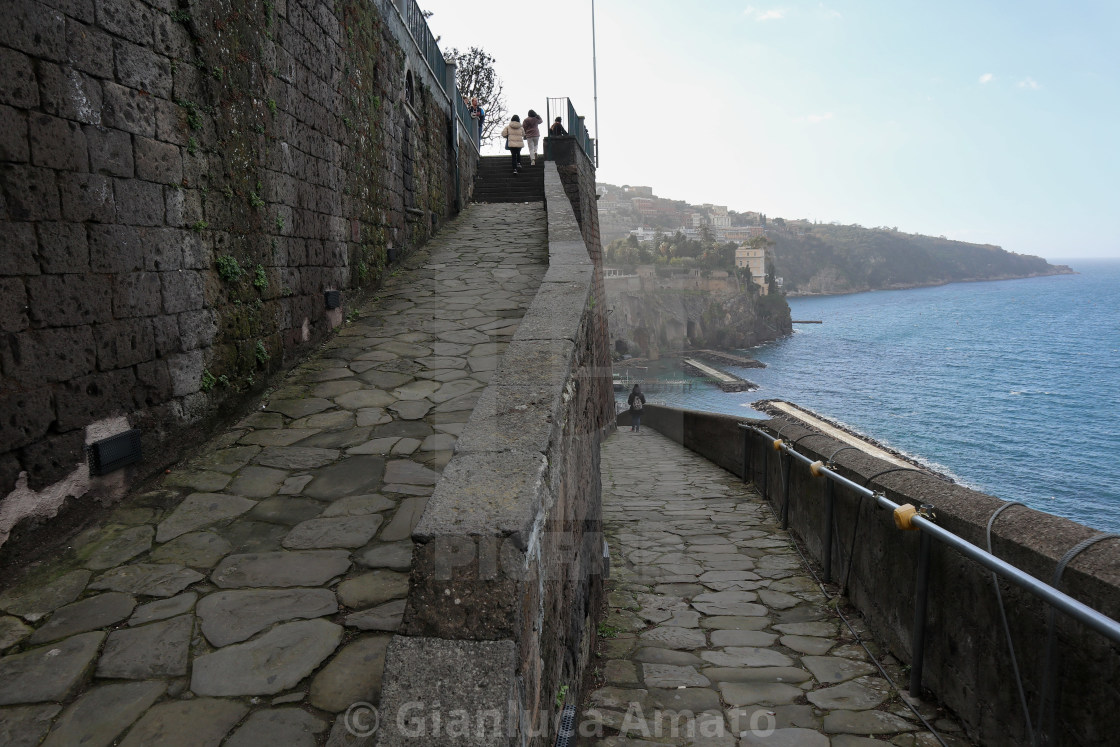 "Sorrento - Rampe di Marina Piccola" stock image