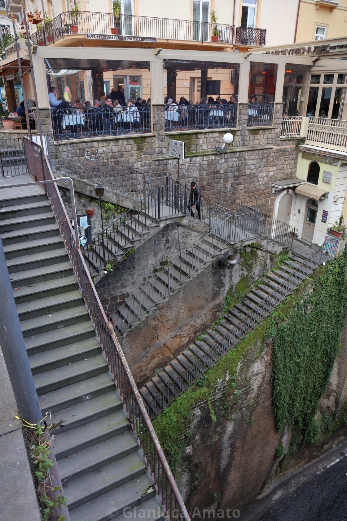 "Sorrento - Scale in via Luigi De Maio" stock image