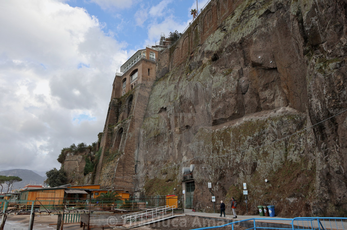 "Sorrento - Scogliera di Marina Piccola" stock image