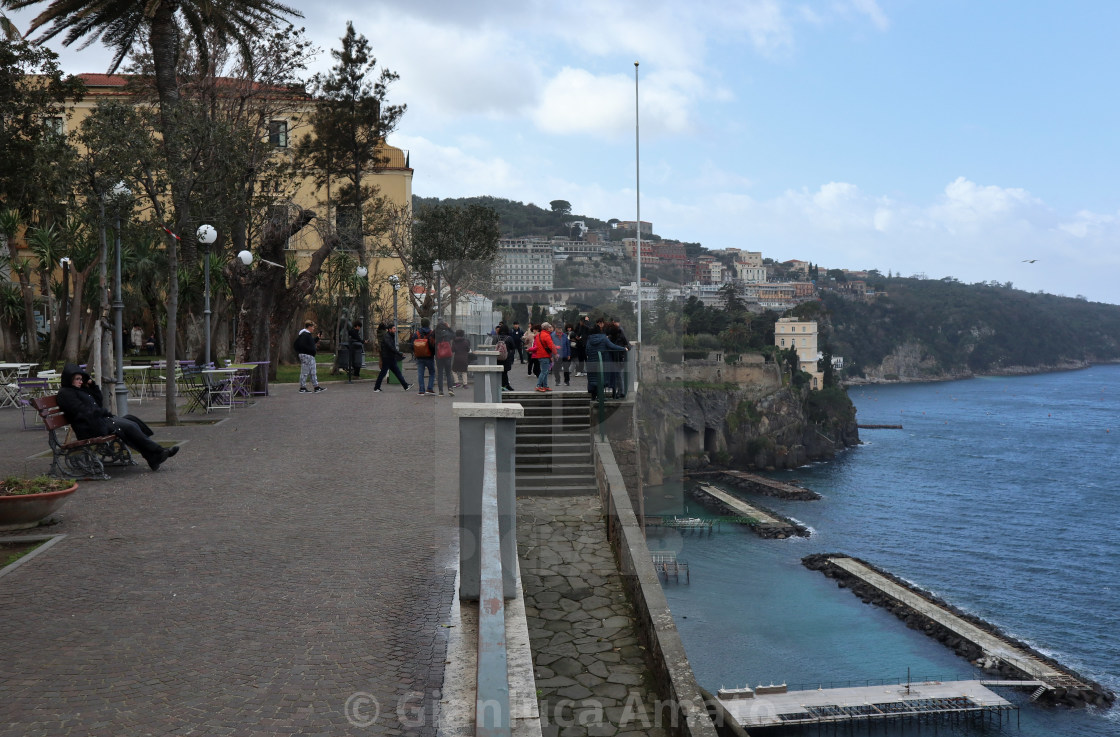 "Sorrento - Scorcio della villa comunale" stock image