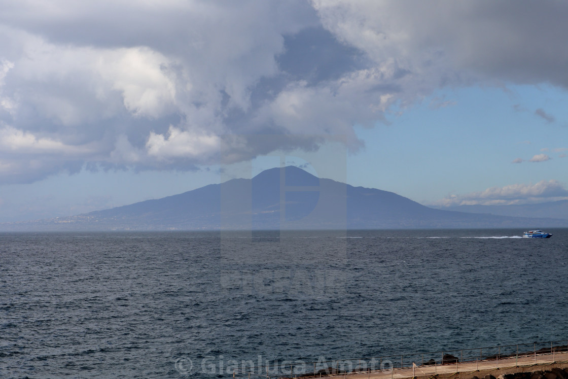 "Sorrento - Vesuvio da Marina Piccola" stock image