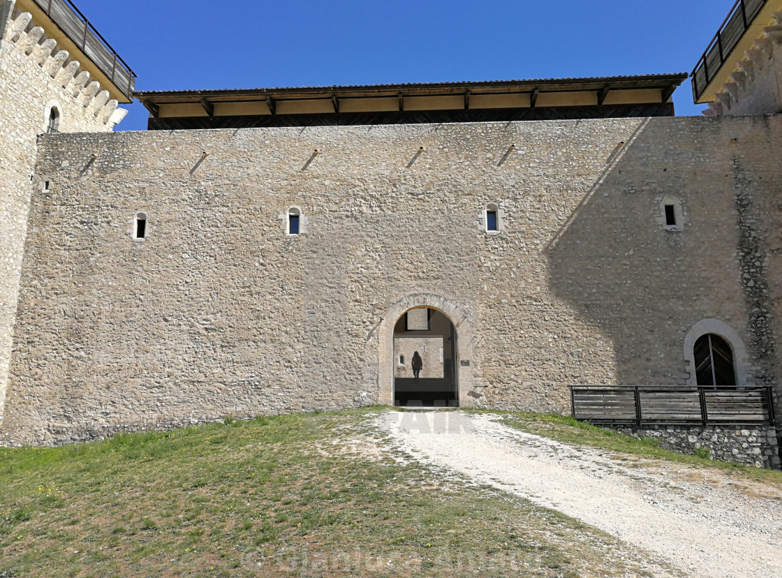 "Spoleto - Accesso alla Rocca di Albornoz" stock image