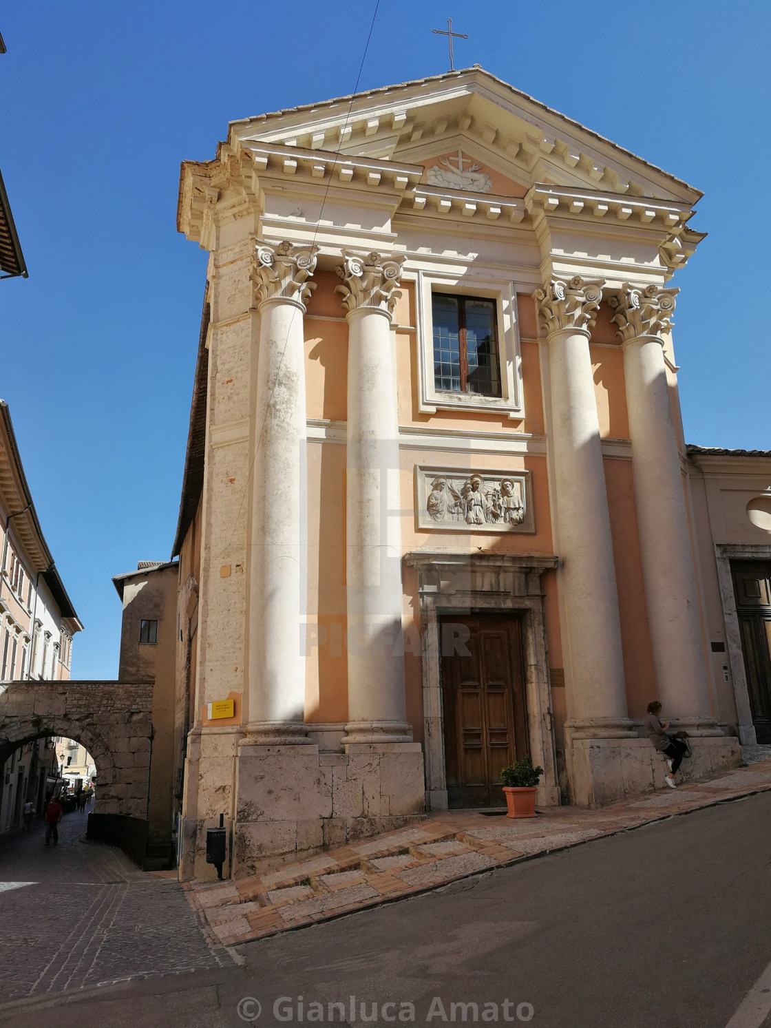 "Spoleto - Chiesa Sant'Ansano" stock image