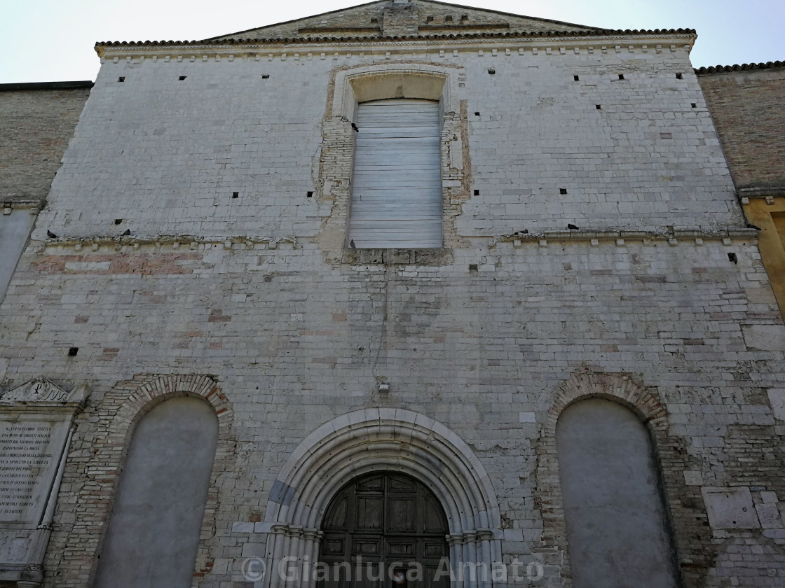 "Spoleto - Facciata dell'ex Chiesa di San Simone" stock image