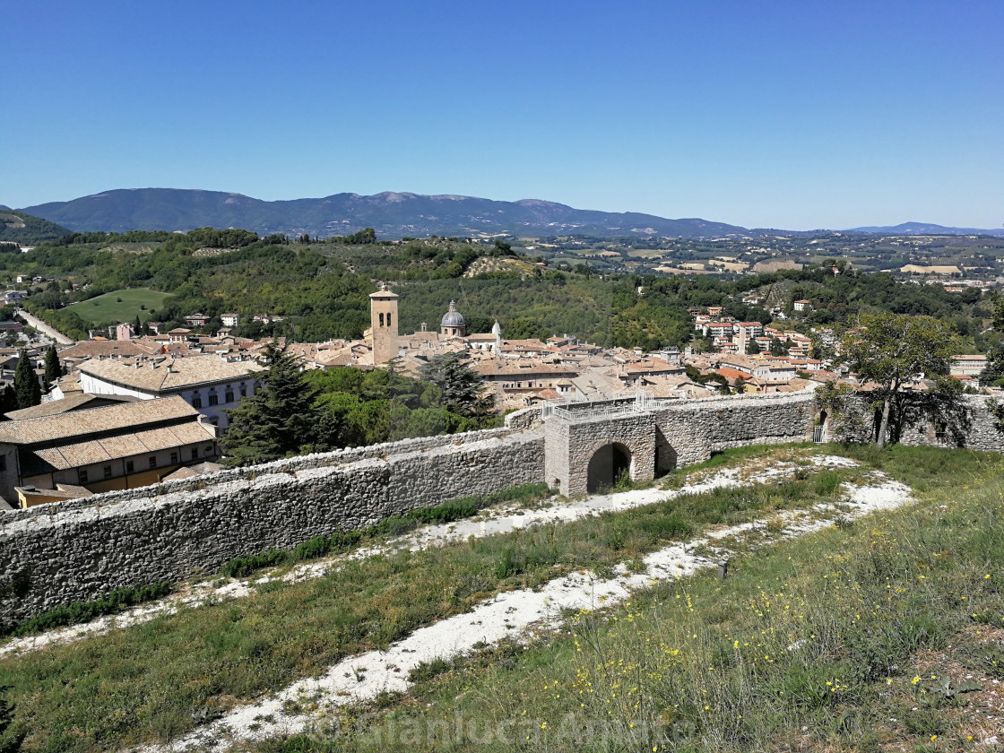 "Spoleto - Paesaggio dalla Rocca" stock image