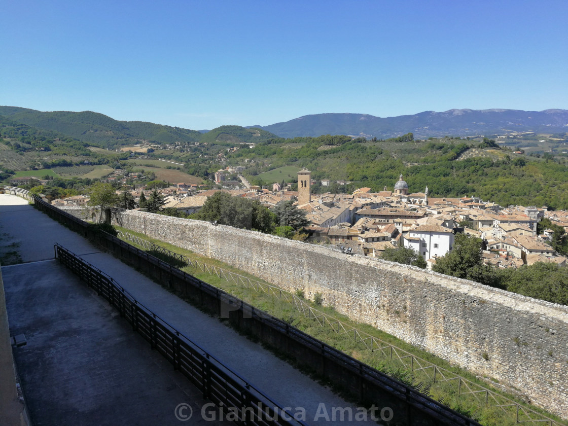 "Spoleto - Panorama dalla Rocca" stock image