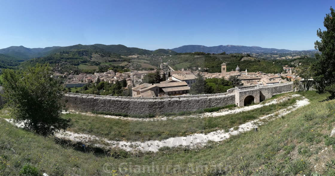 "Spoleto - Panoramica dalla Rocca Albornoziana" stock image