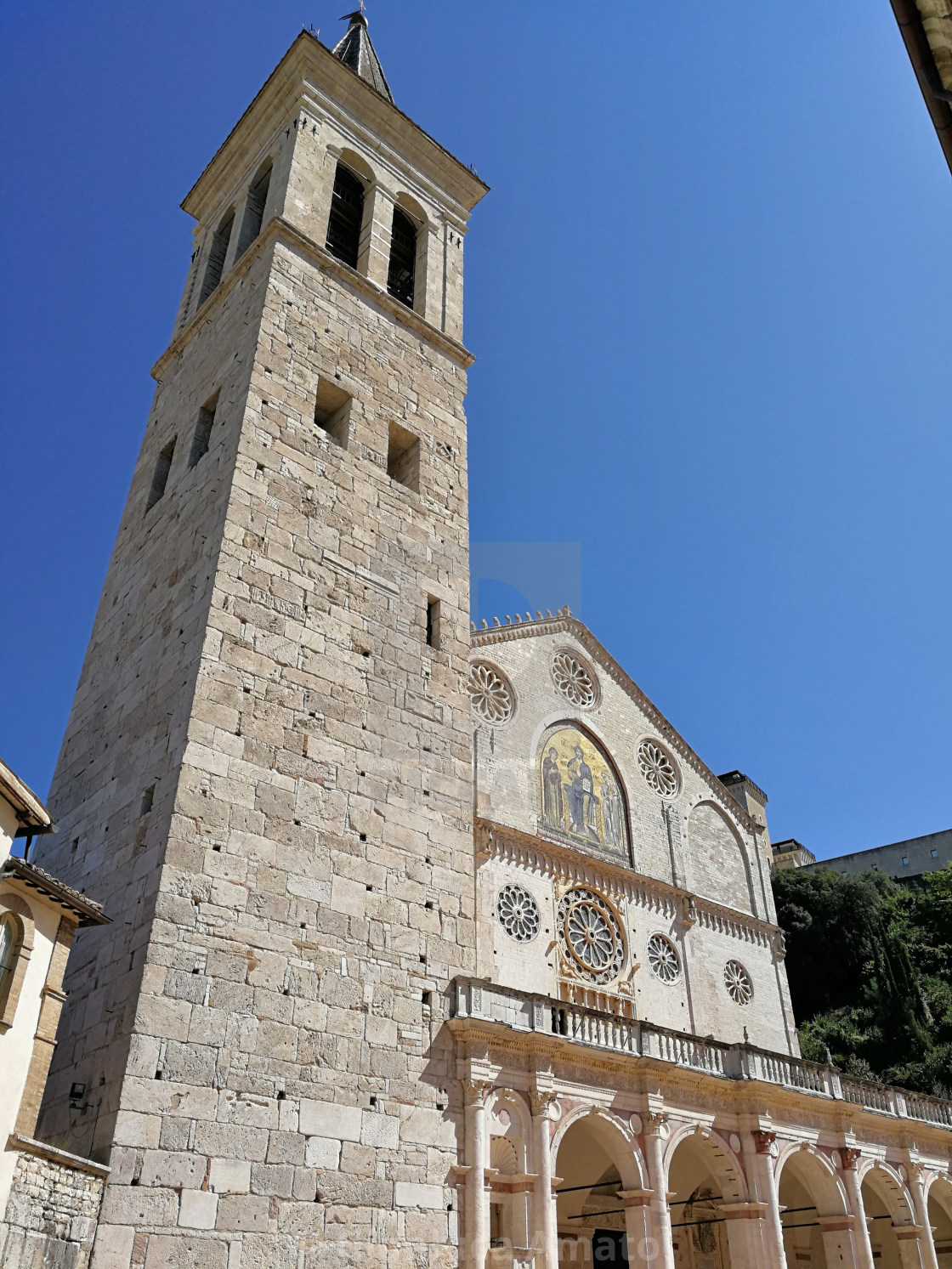 "Spoleto - Scorcio del Duomo" stock image