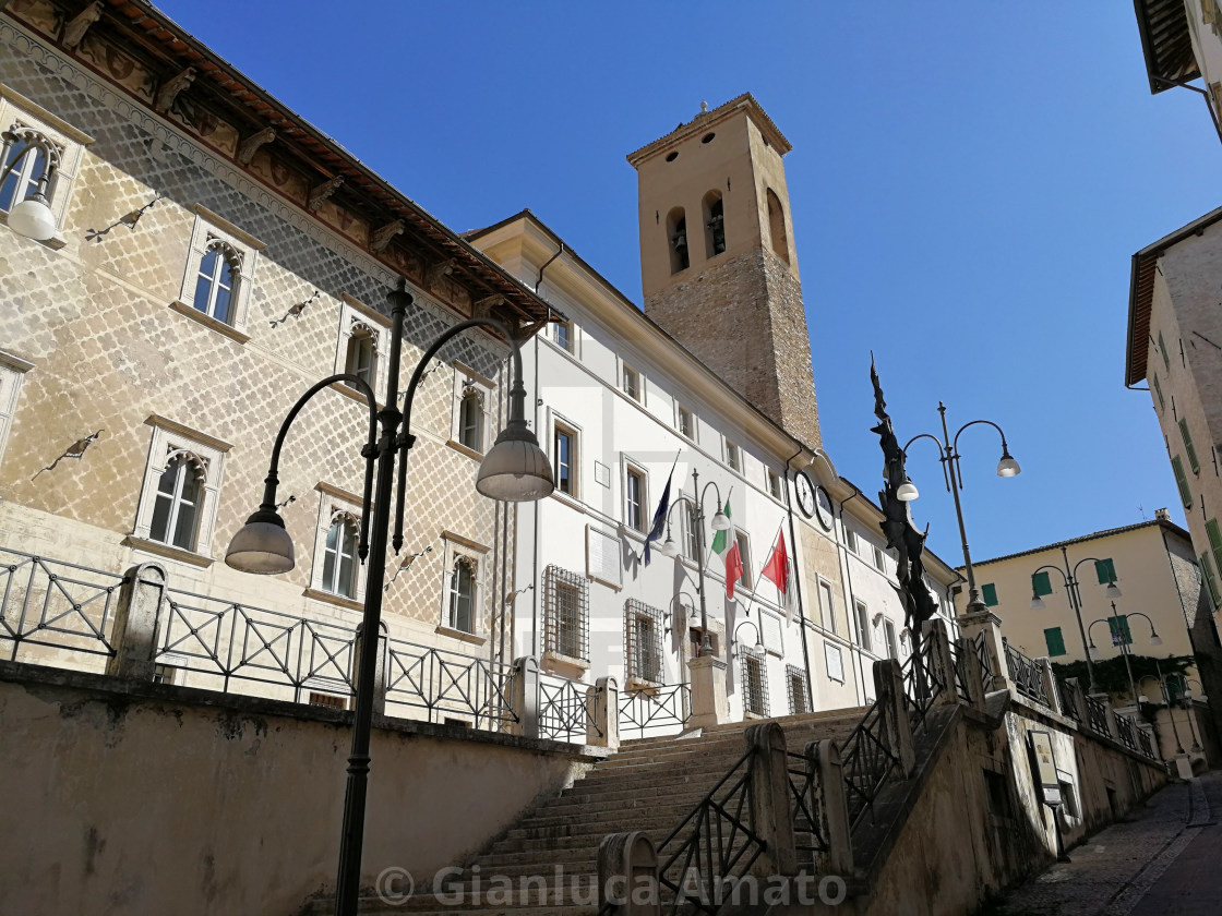 "Spoleto - Scorcio del Palazzo Comunale" stock image