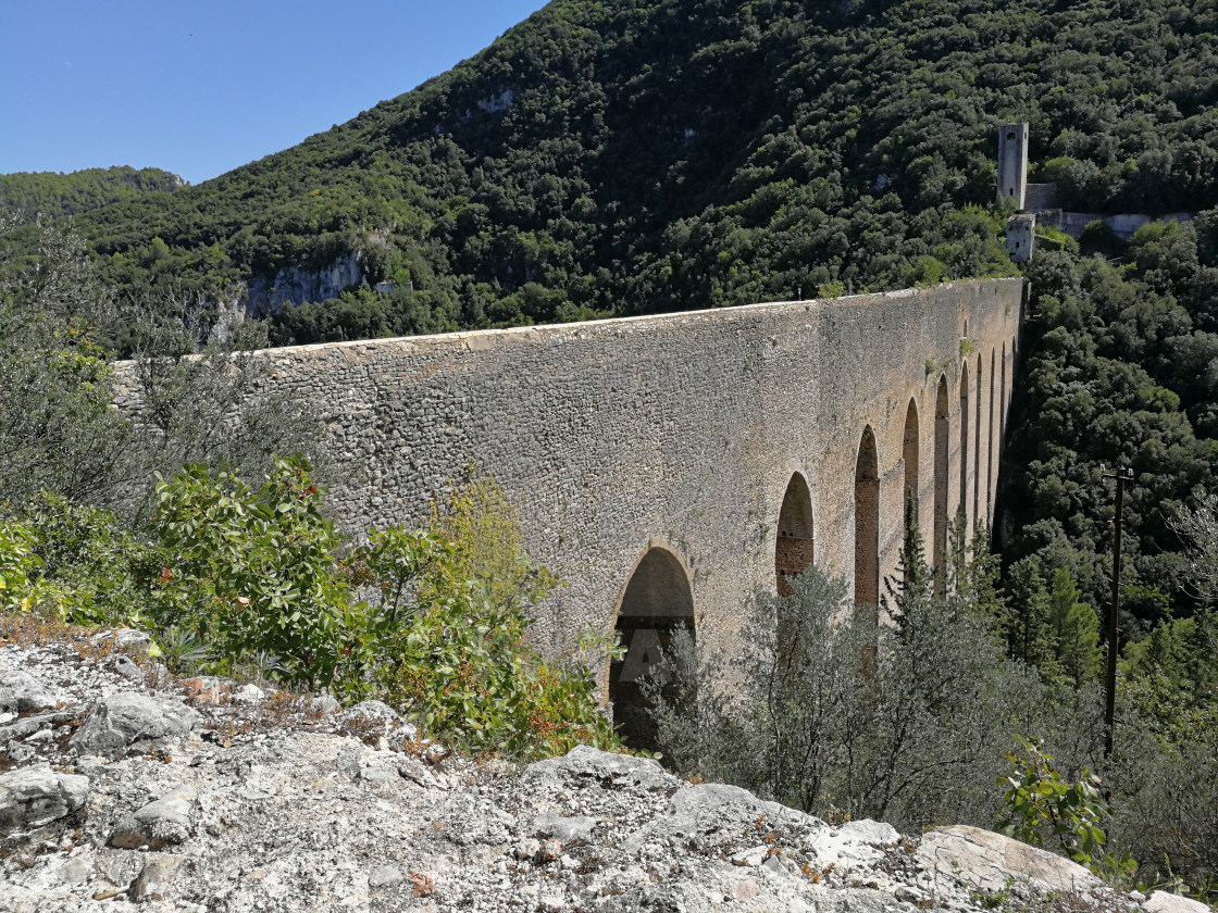 "Spoleto - Scorcio del Ponte delle Torri" stock image