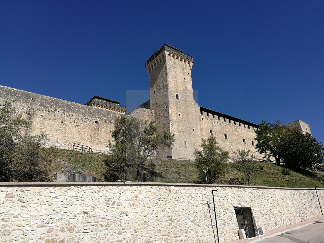 "Spoleto - Scorcio della Rocca Albornoziana" stock image