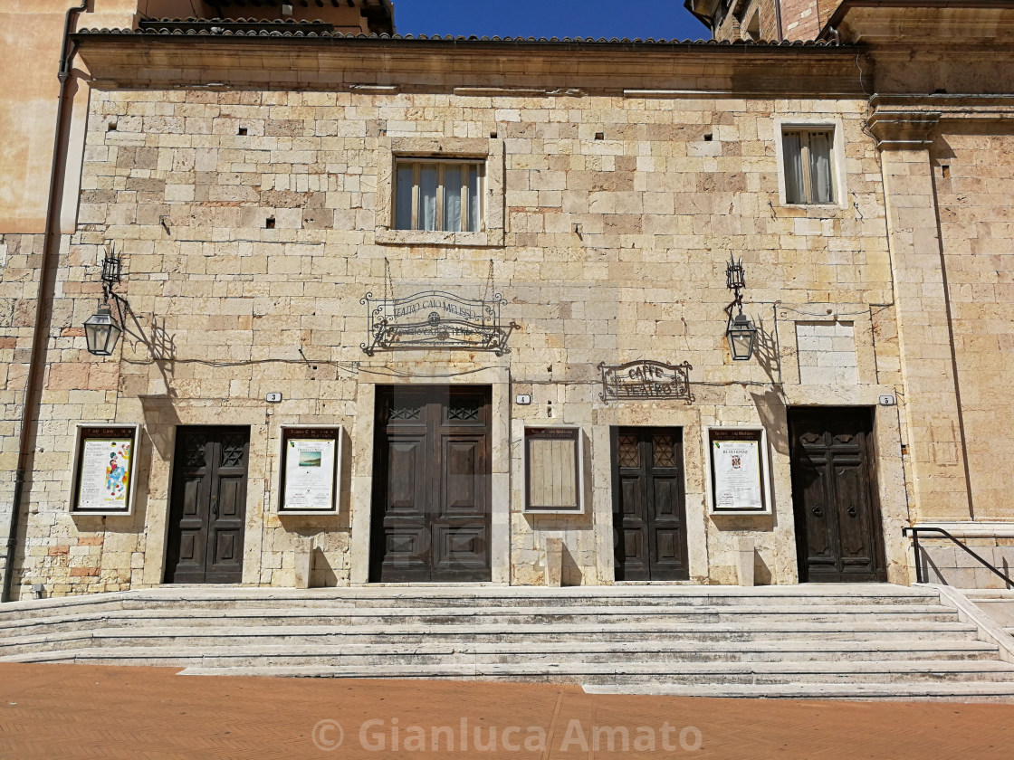 "Spoleto - Teatro Caio Melisso" stock image