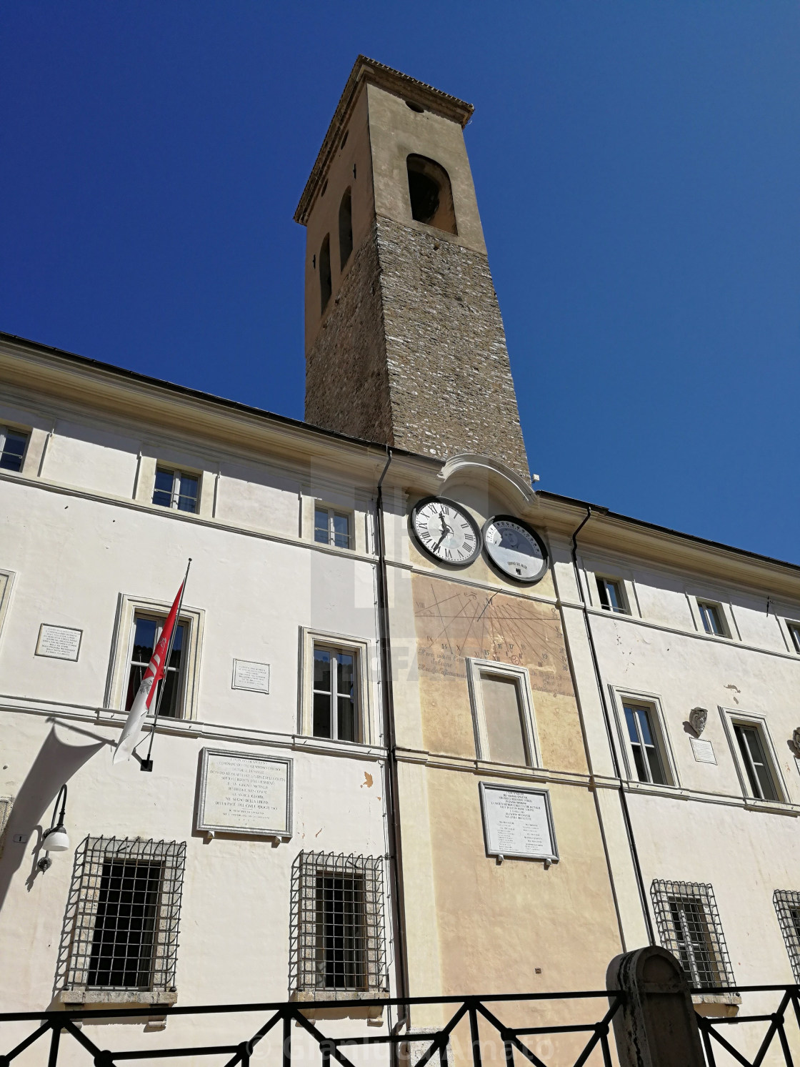 "Spoleto - Torre del Palazzo Comunale" stock image