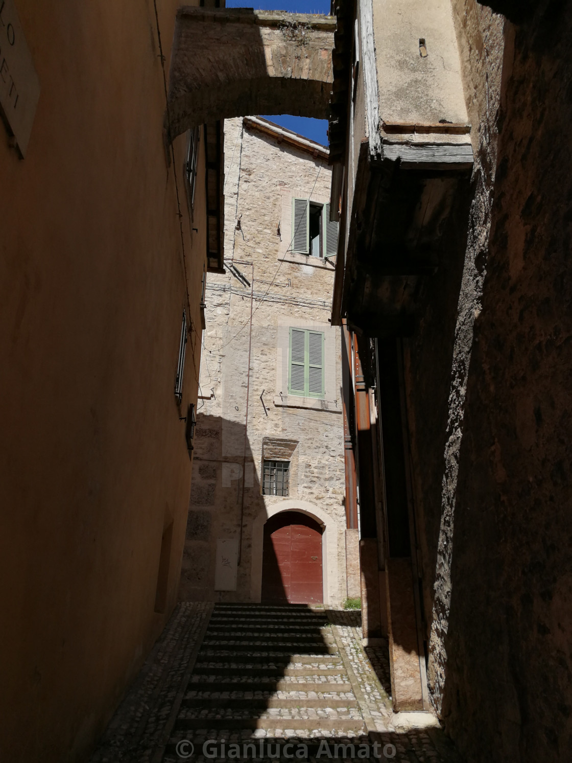 "Spoleto - Via degli Abeti" stock image