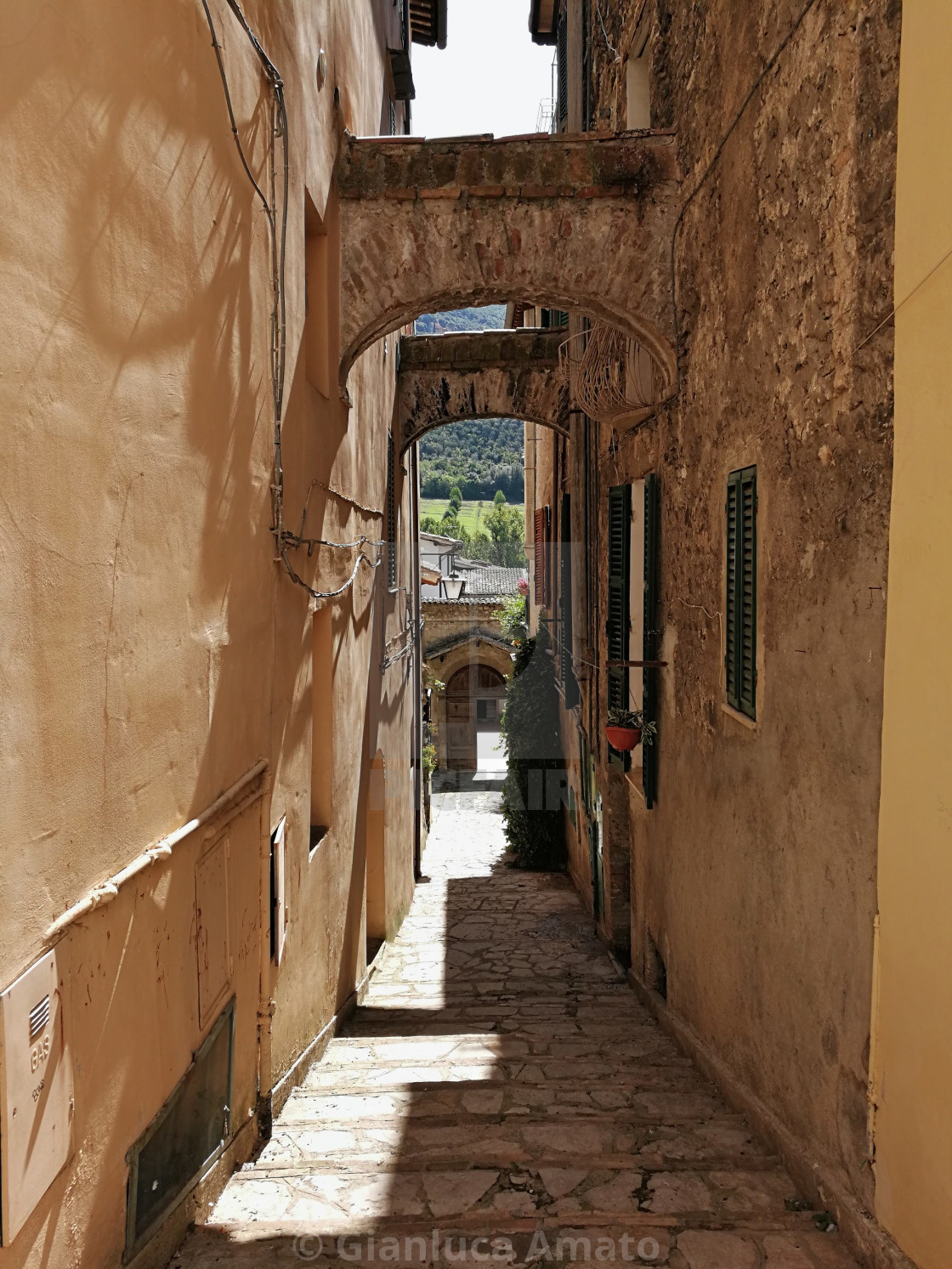 "Spoleto - Via Sant'Angelo" stock image