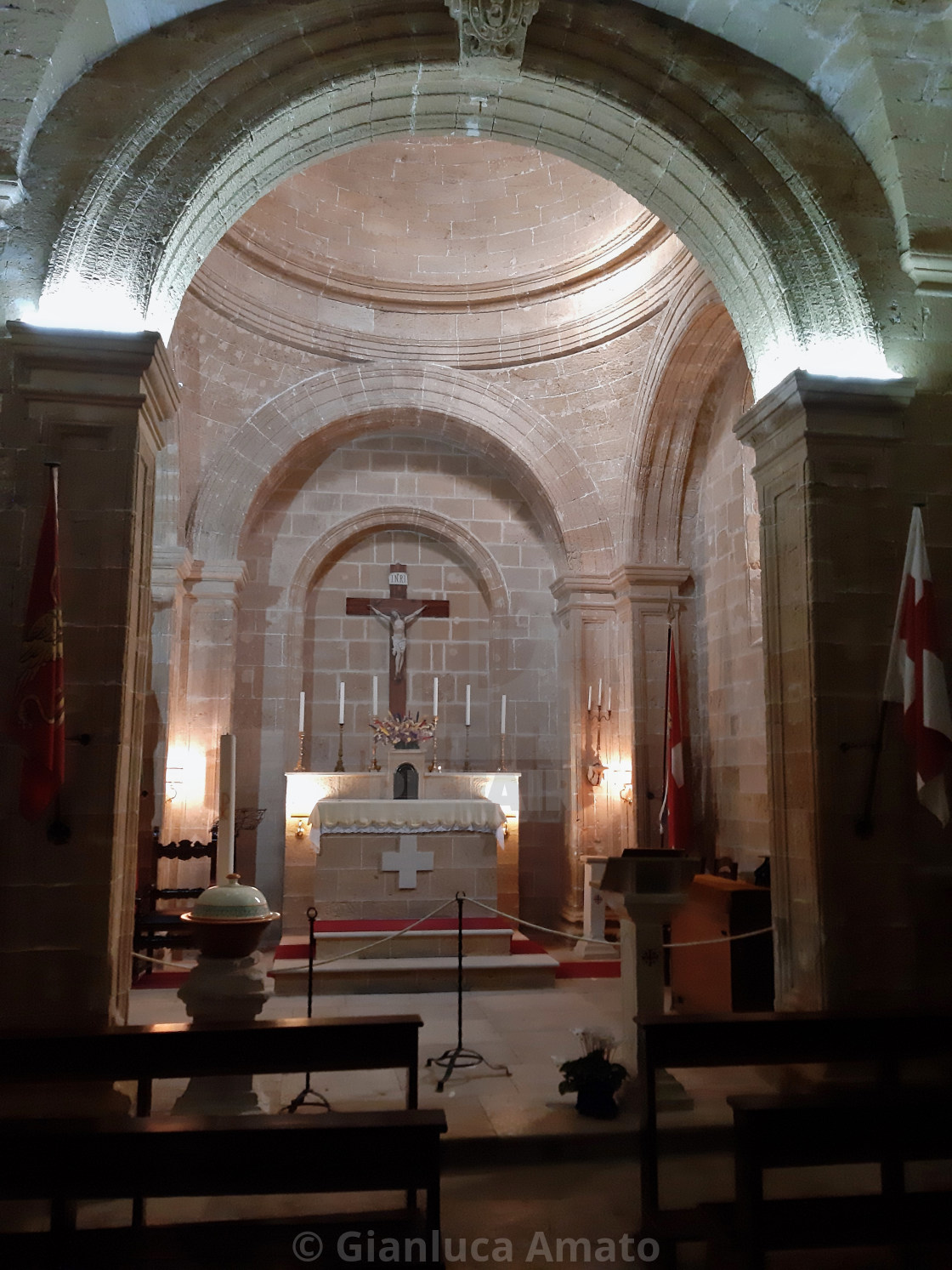 "Taranto - Cappella di San Leonardo nel Castello Aragonese" stock image