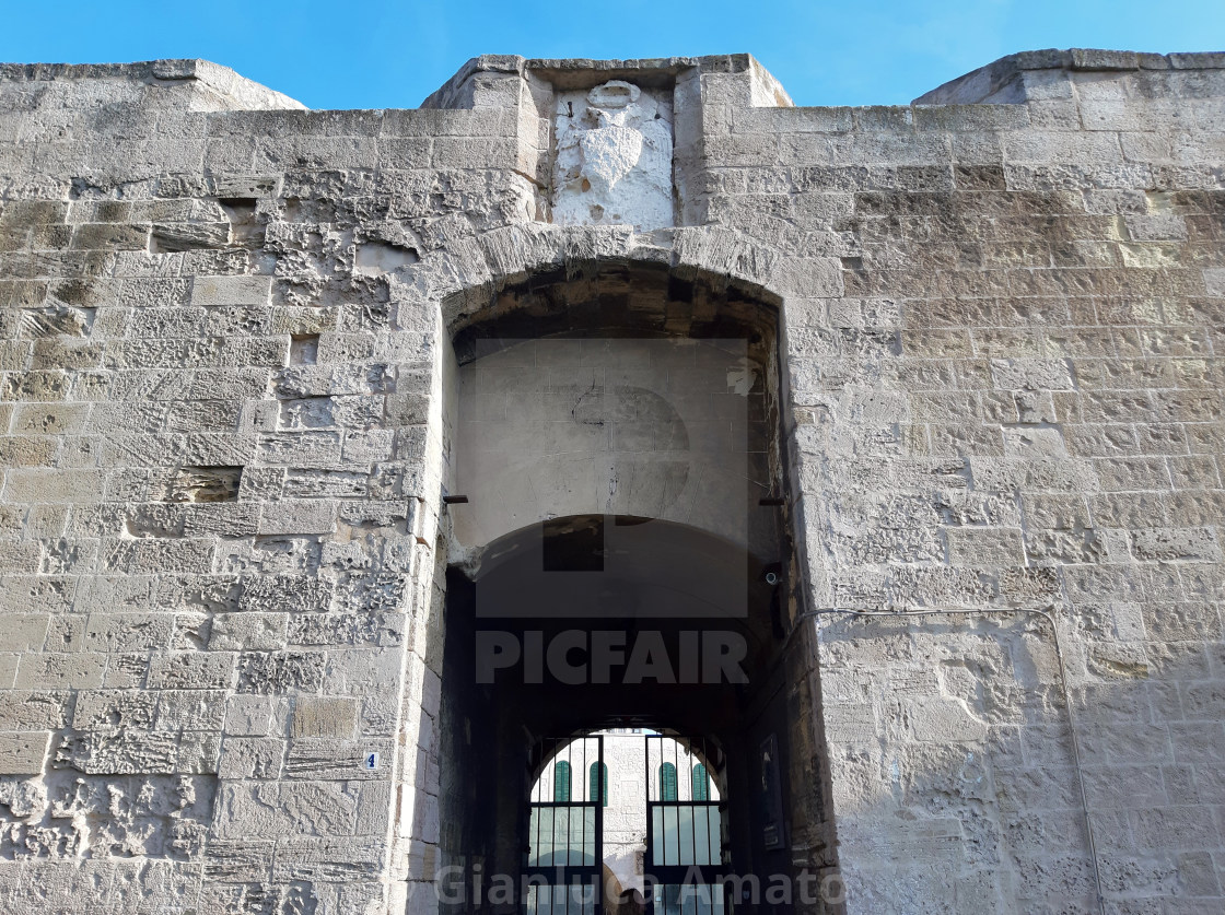 "Taranto - Entrata del Castello Aragonese" stock image