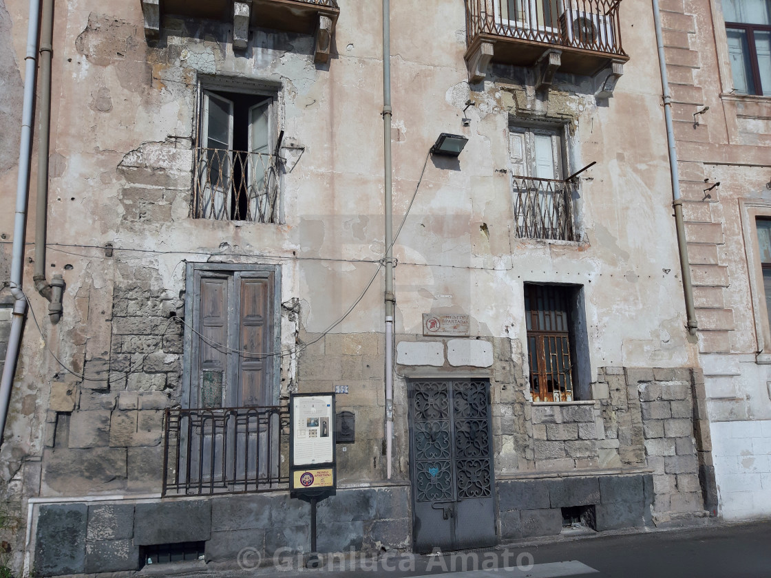 "Taranto - Entrata del Museo Spartano" stock image