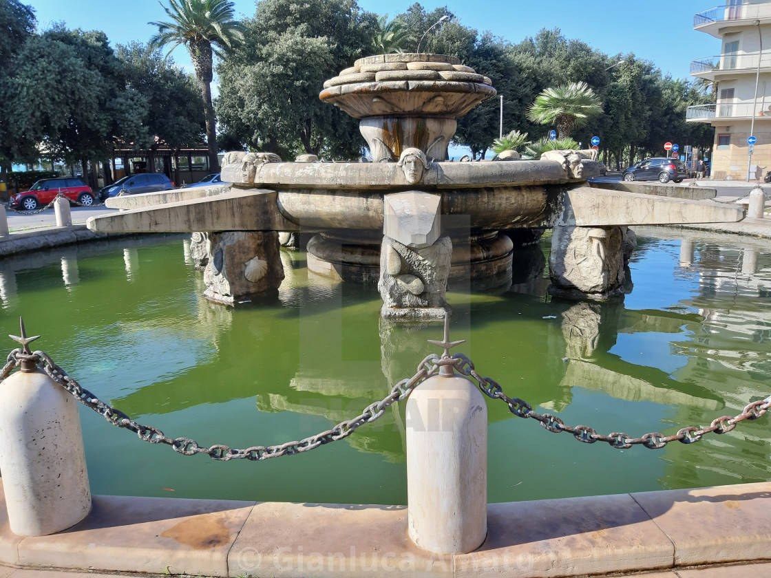 "Taranto - Fontana in Piazza Ebalia" stock image