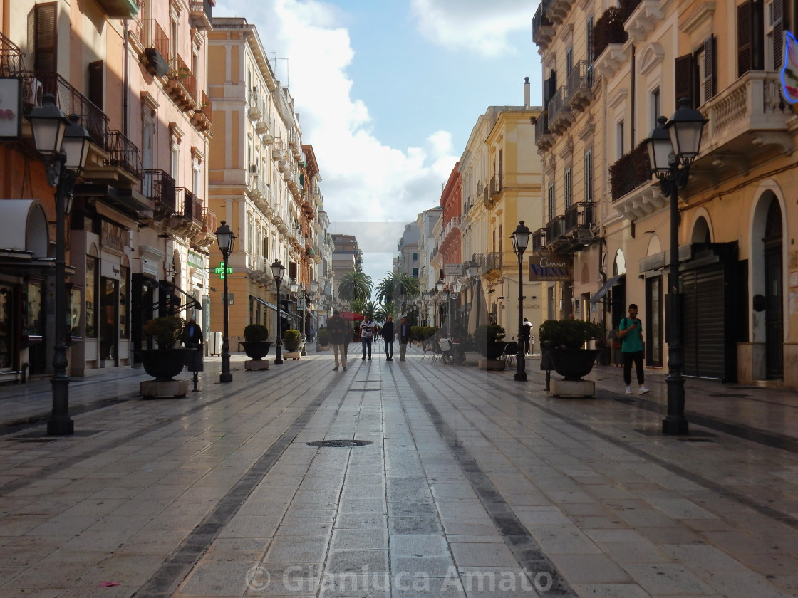 "Taranto - Isola pedonale di Via D'Aquino" stock image