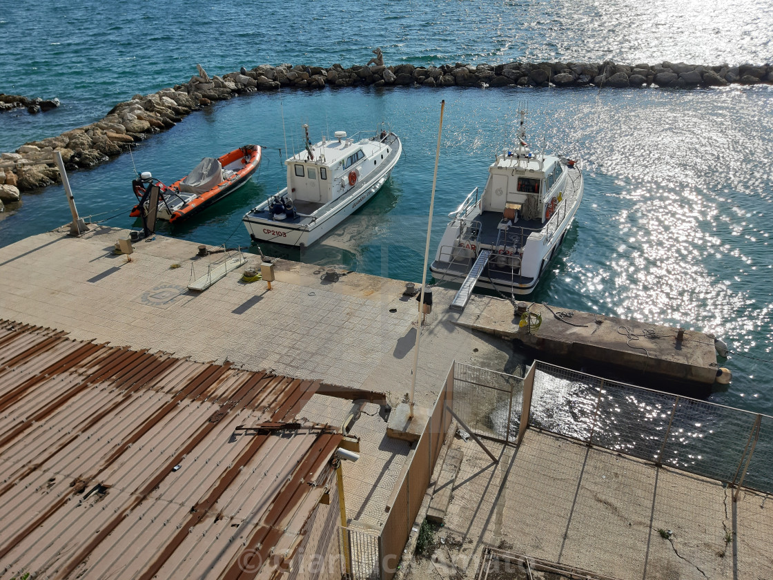 "Taranto - Molo della Guardia Costiera" stock image