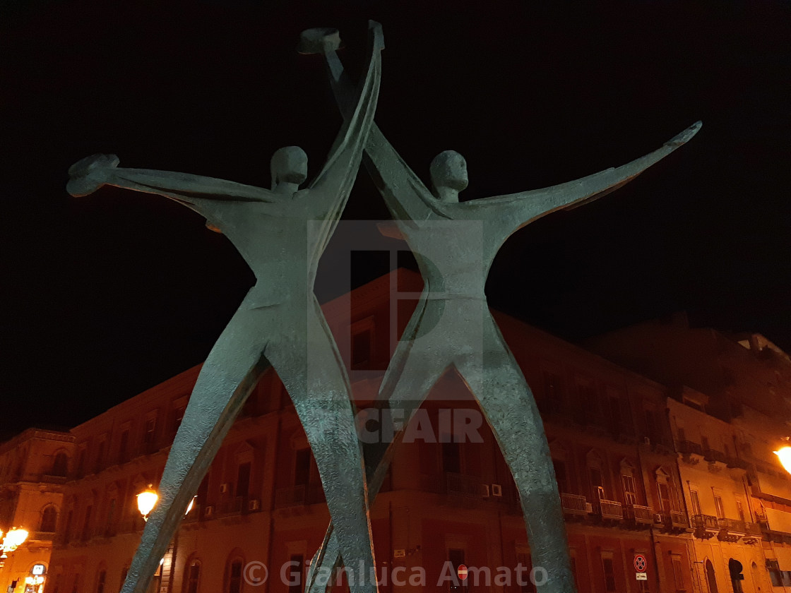 "Taranto - Monumento ai Marinai delle Forze Navali Italiani" stock image