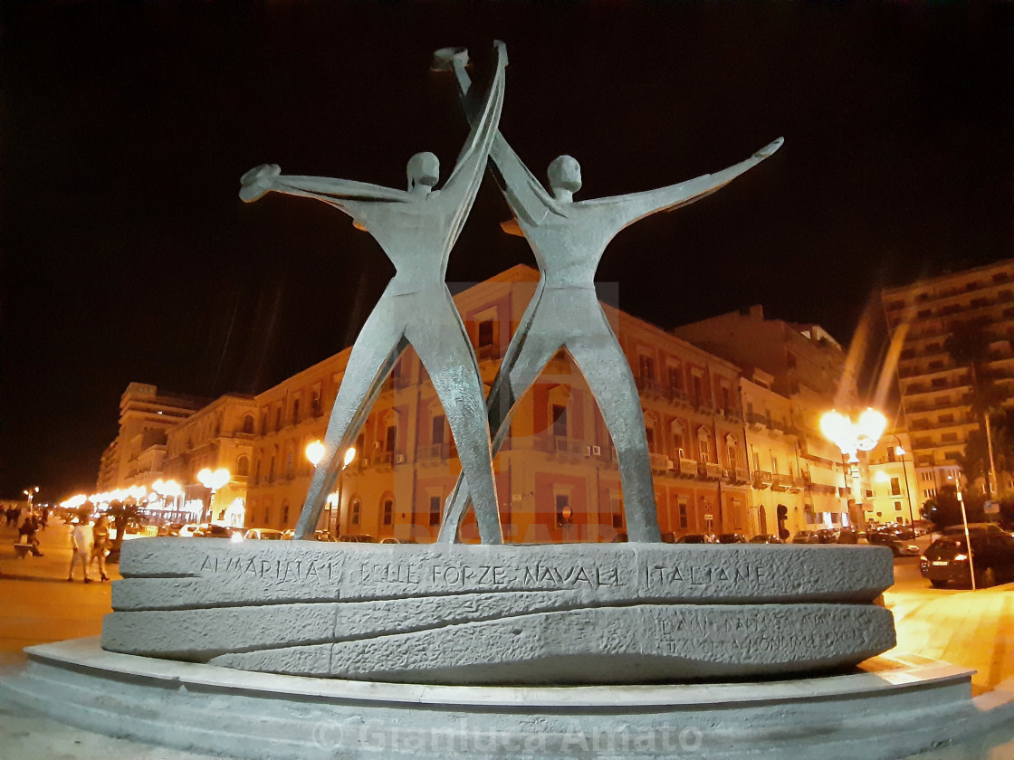 "Taranto - Monumento ai Marinai delle Forze Navali" stock image