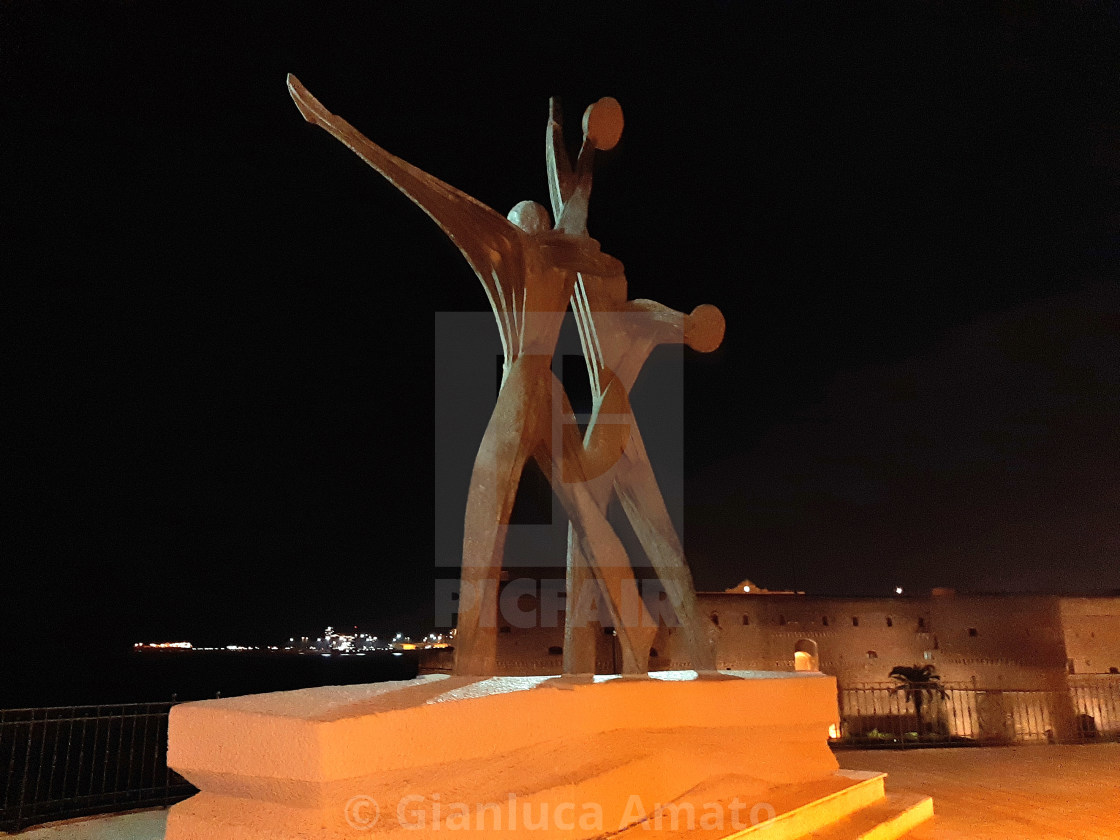 "Taranto - Monumento ai Marinai" stock image