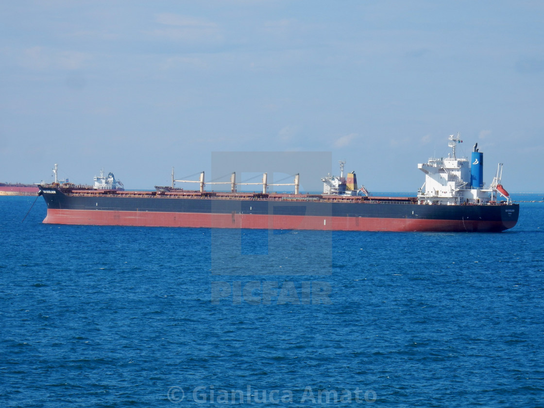 "Taranto - Petroliera nel Mar Grande" stock image