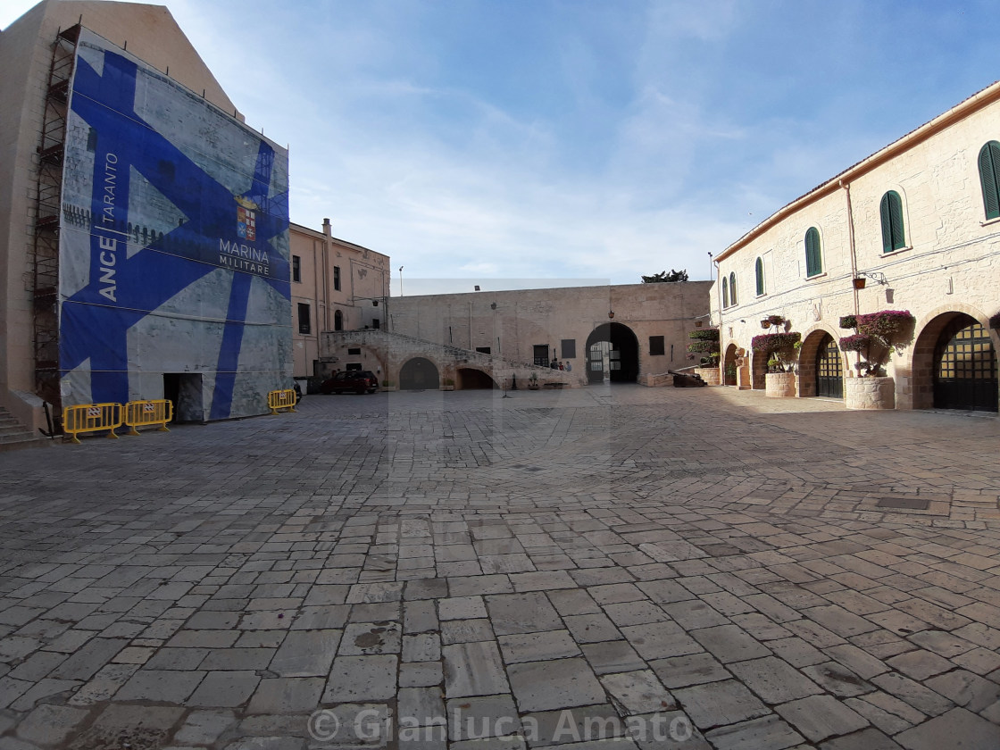 "Taranto - Piazza d'Armi del Castello Aragonese" stock image