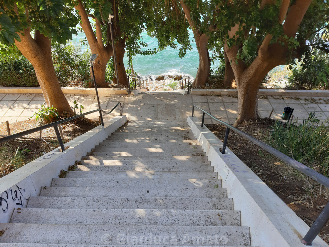 "Taranto - Scala del lungomare" stock image