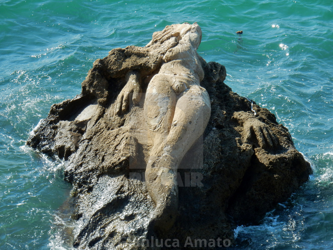 "Taranto - Sirena sullo scoglio" stock image