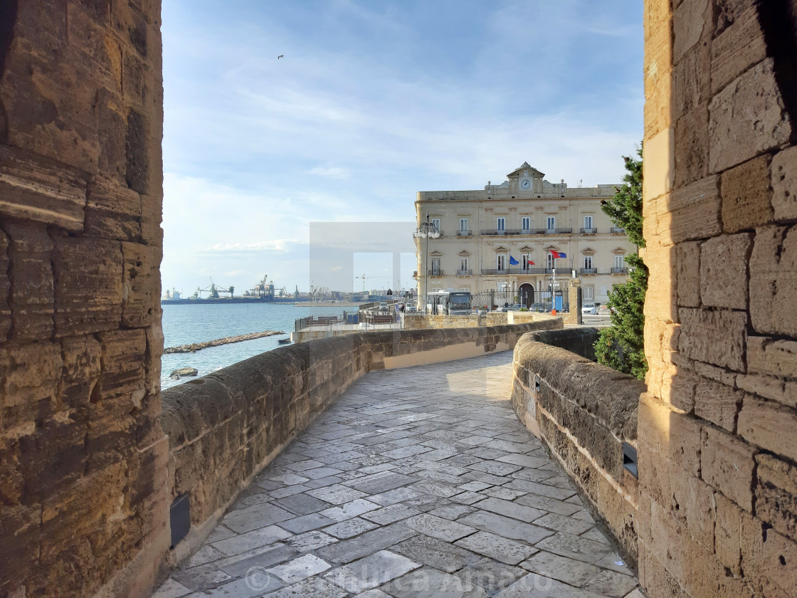 "Taranto - Uscita del Castello" stock image