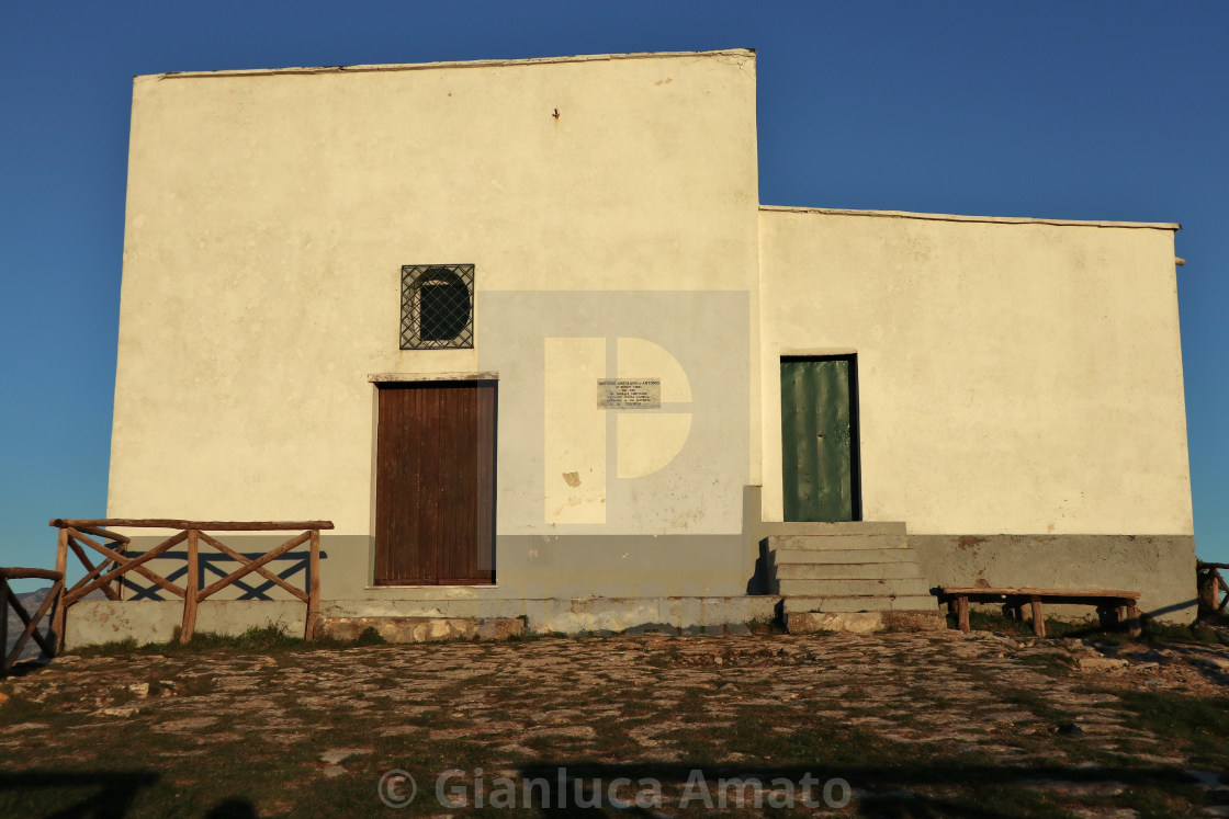 "Termini - Facciata della chiesa di San Costanzo" stock image