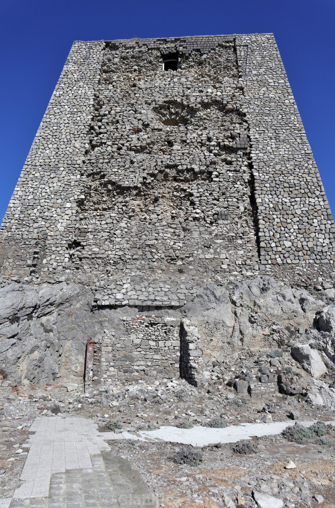 "Torre di Minerva a Punta Campanella" stock image