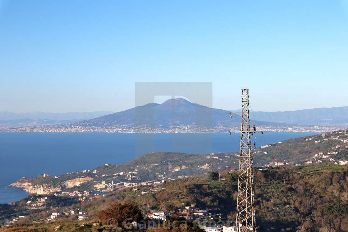 "Vesuvio da Monte Costanzo" stock image