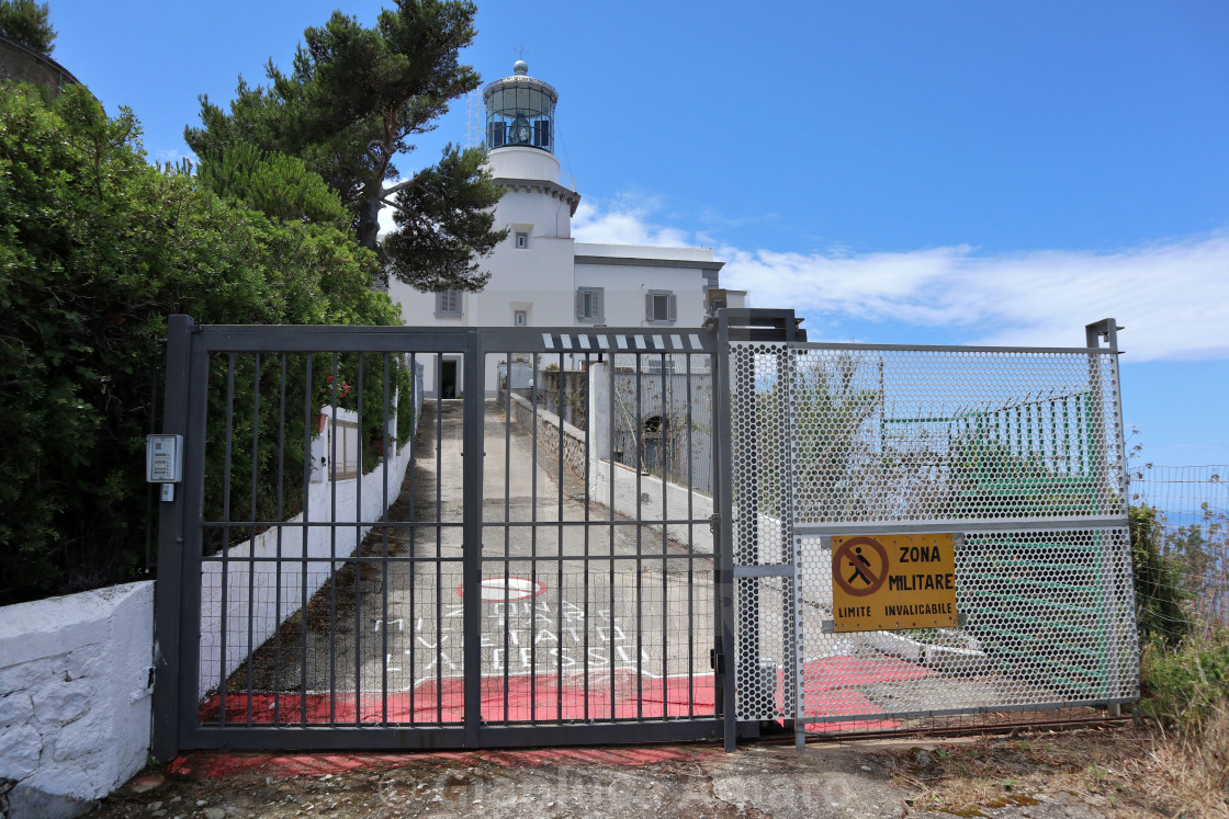 "Palinuro – Accesso al faro" stock image